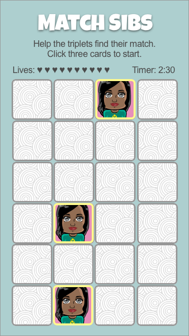 Game Board (24 cards)